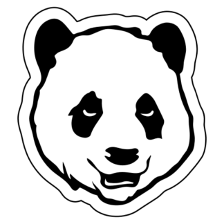 Sexy Panda Sticker (Black)
